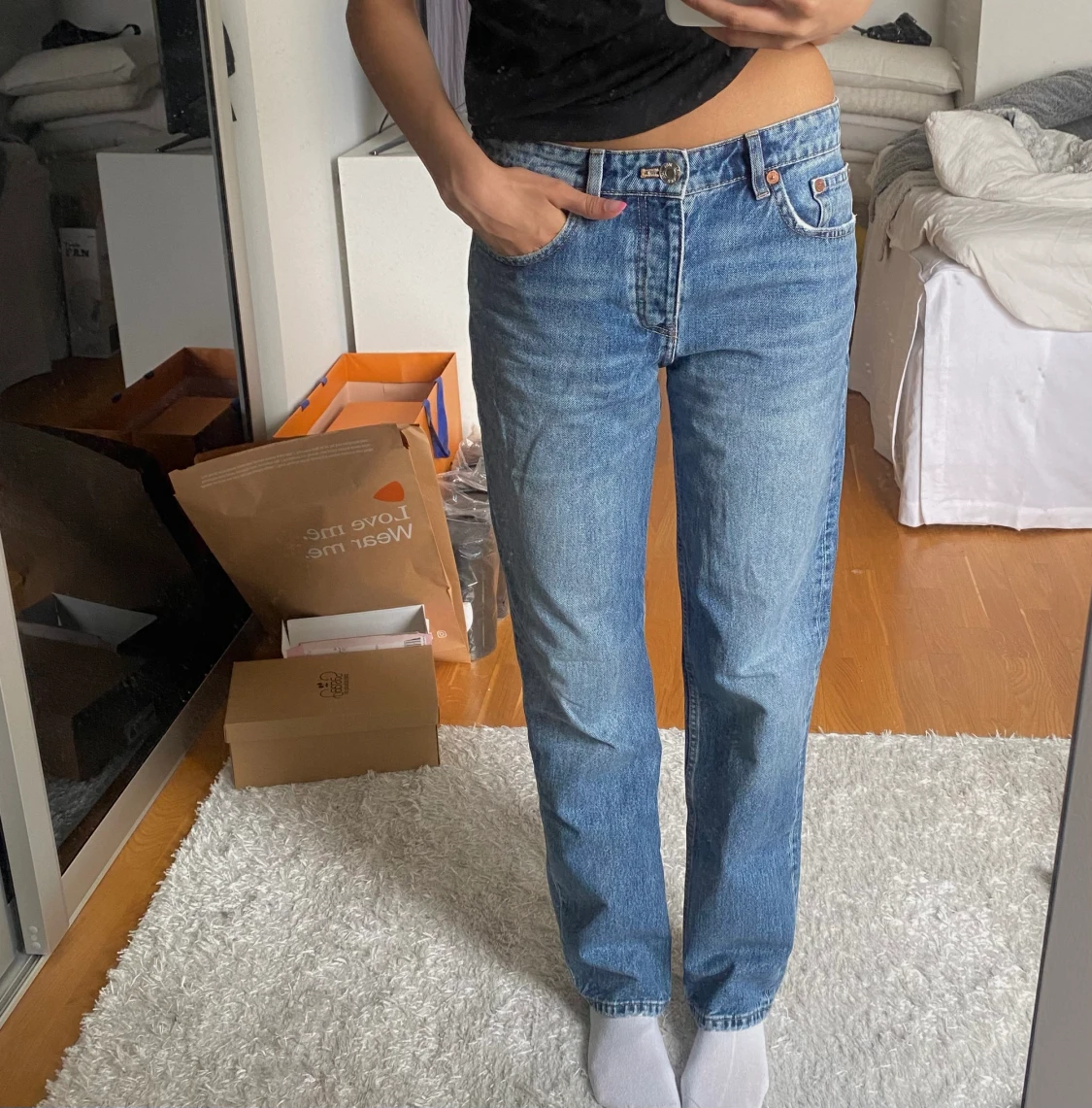 Zara midwaist jeans