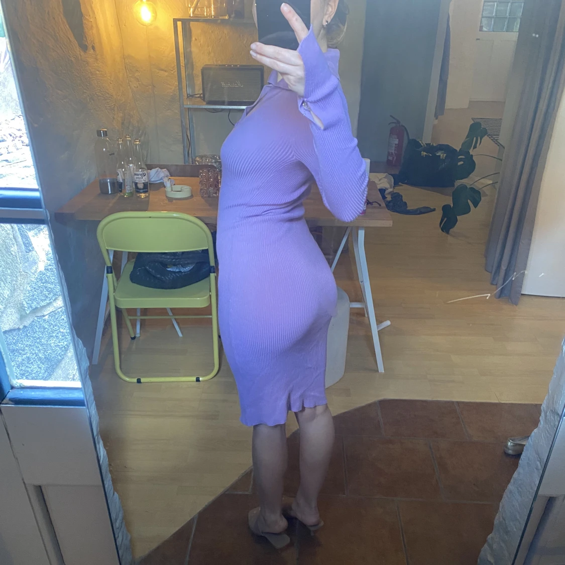 Stickad klänning  - 91