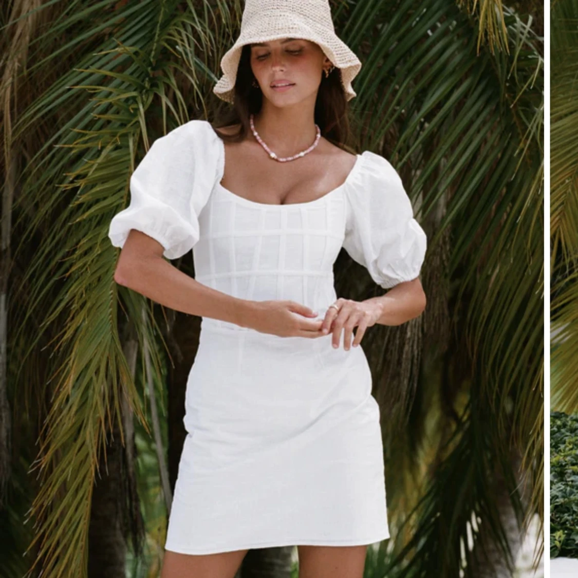 Vit klänning/Studentklänning  - 91