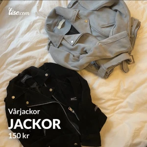 Vårjackor  - Säljer två stycken vårjackor för 150kr. Kan mötas upp men kan också skicka . Finns i Sthlm 