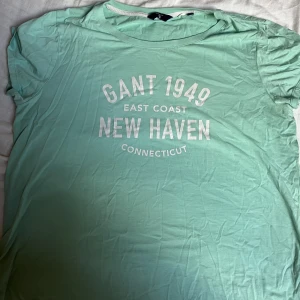 Gant T-shirt  - En grön/blå T-shirt från Gant. Stor i storleken 