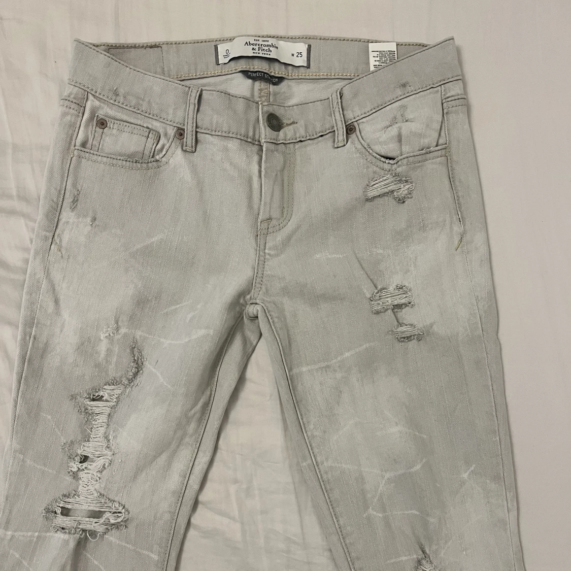 Grå vintage lowrise jeans