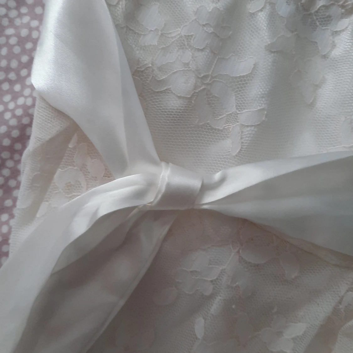 Vit strapless klänning - 91