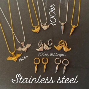 Halsband och örhängen  - Priser på bilden. Det mesta kostar 100kr❤️ rostar inte❤️ frakt 15kr:)