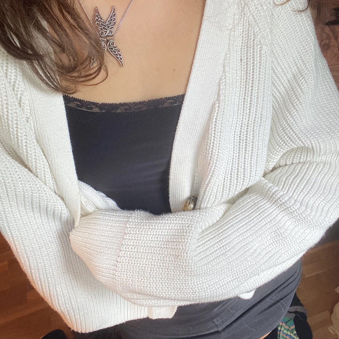 Fin stickad kofta  - 90