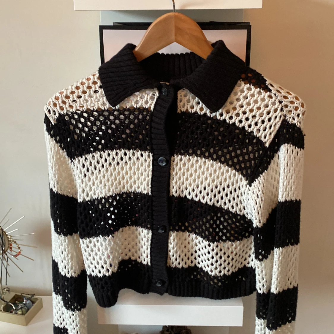 Snygg randig höst tröja - 90