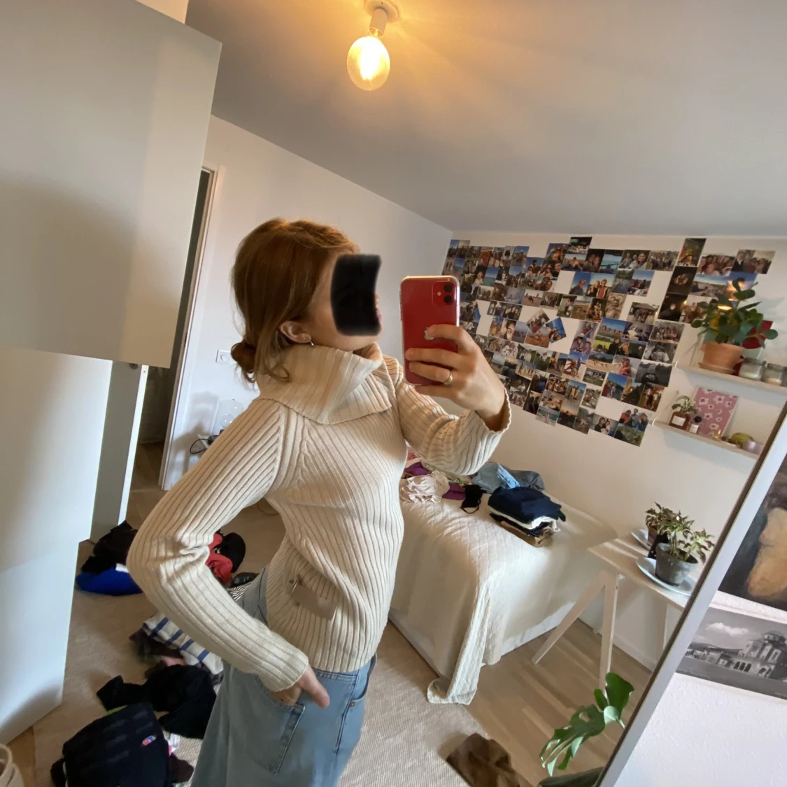 Kabelstickad tröja  - 90