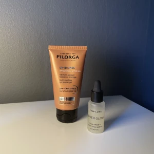 Tanning serum - Filorga UV bronze after sun - 100 kr  Tan luxe Superglow serum - 100kr  Paketpris 2 för 150 kr, vid köp av fler kan priset diskuteras. Fraktas eller hämtas i Stockholm innestan☺️
