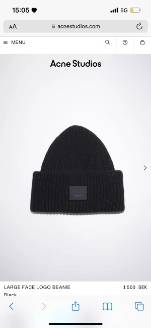 Acne mössa - Säljer min acne mössa som jag använt max 3 gånger! Helt nyskick😍