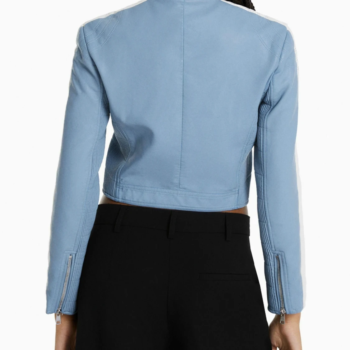 Blå skinnjacka  - 91