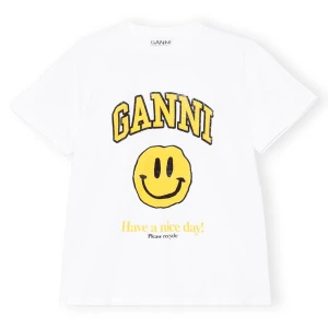 Ganni T-shirt  - Säljer denna ganni t-shirt i bra skick. Skriv privat för fler bilder💛Den är i storlek xxs men passar även xs/s.