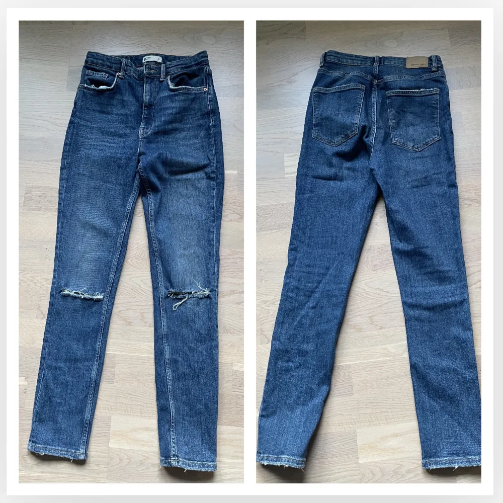Stretchiga jeans, storlek 38. Sparsamt använda. . Jeans & Byxor.