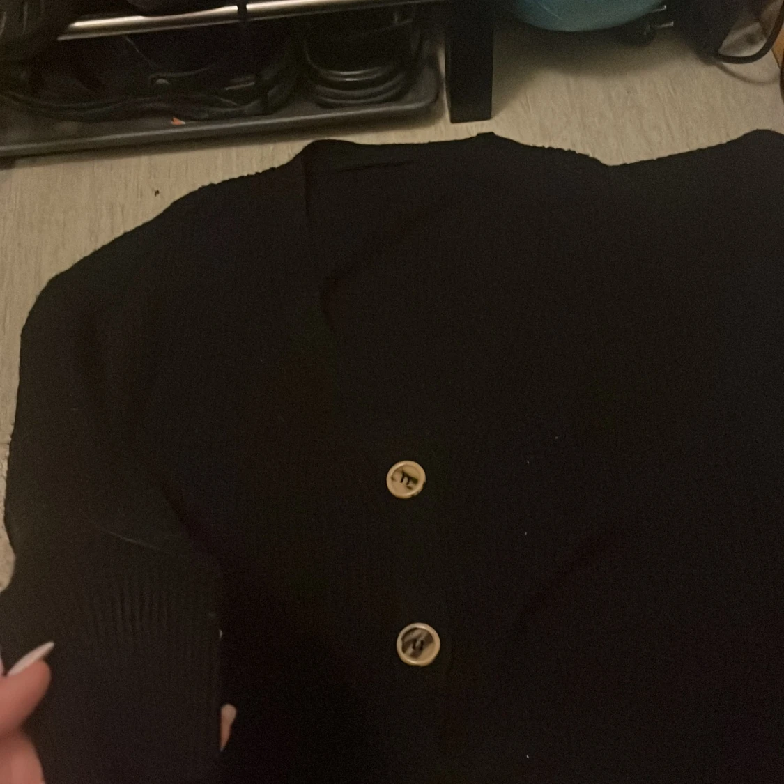 Svart stickade tröja - 90