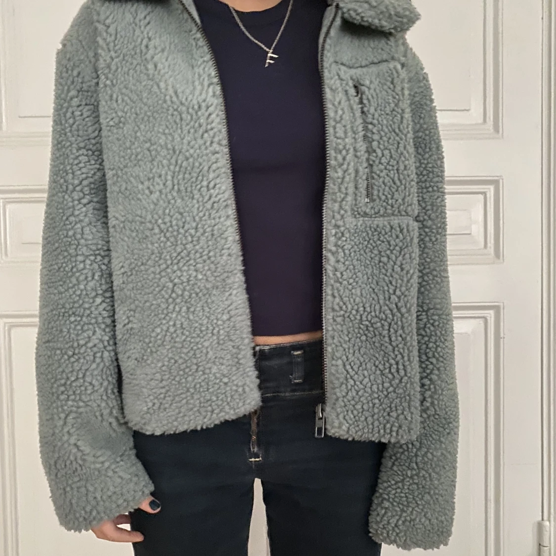Jättesnygg teddyjacka!
