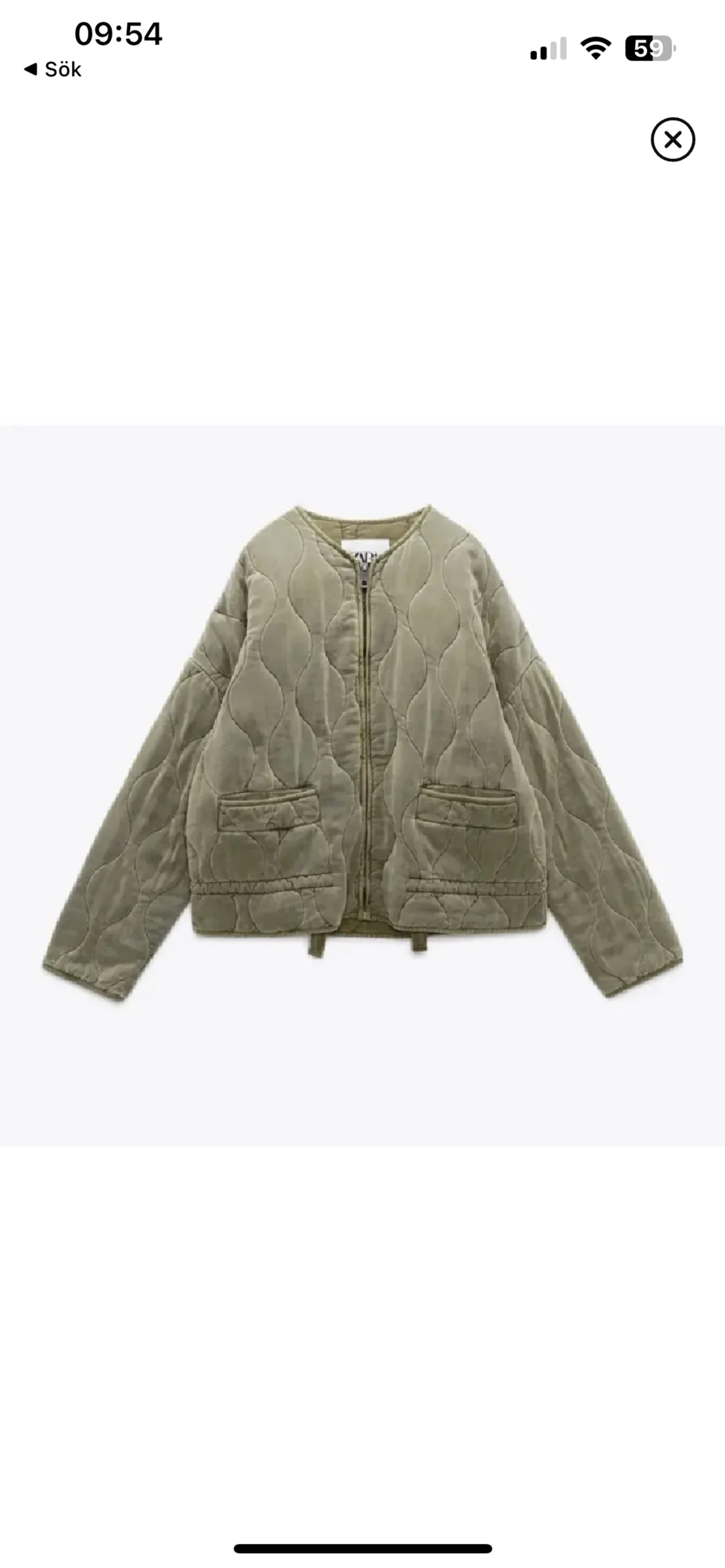 Grön jacka från zara - 90