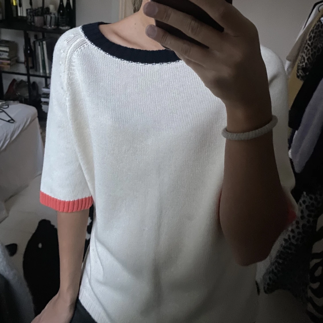 Stickad t-shirt - 90