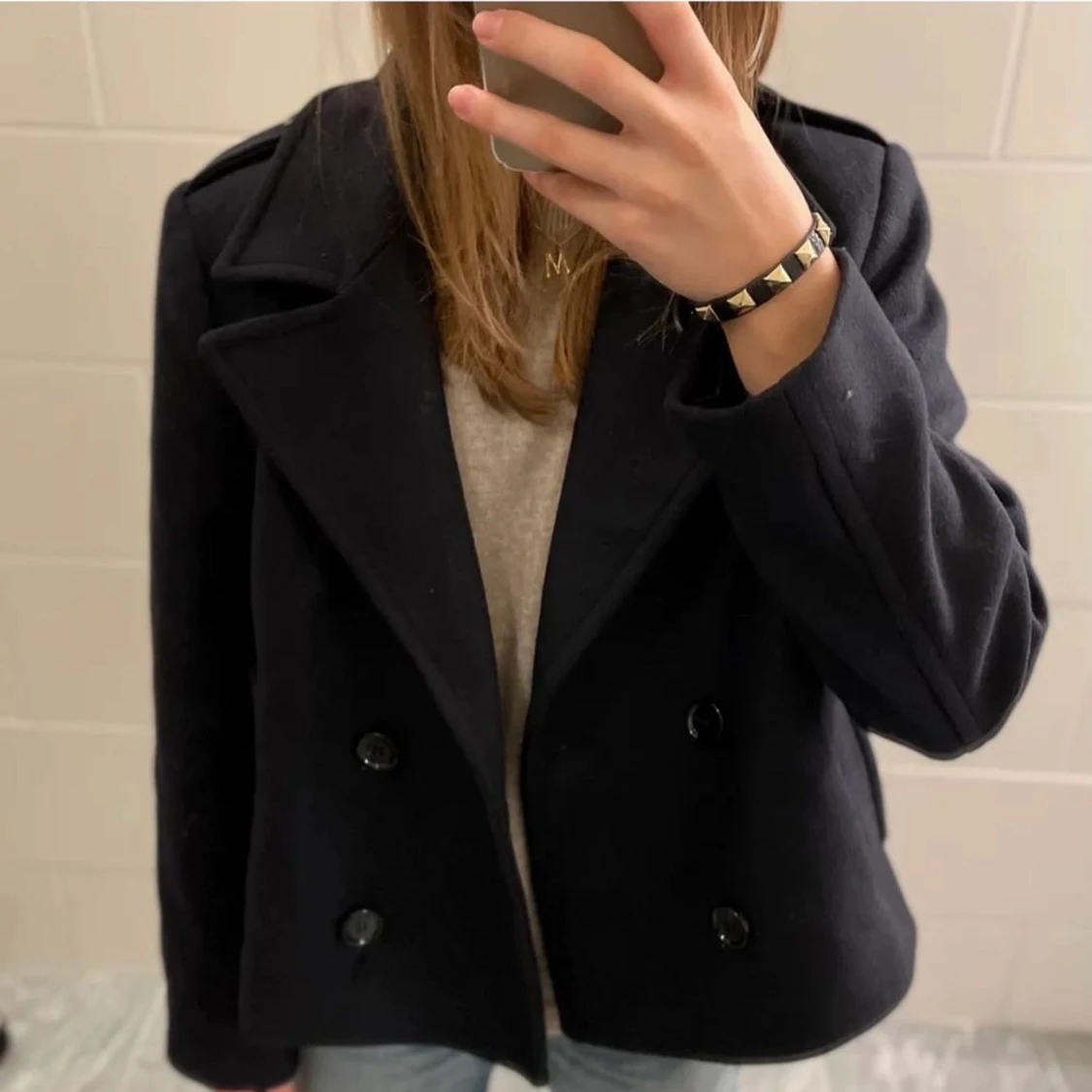 Mörkblå kort vår kappa🙌 - 90