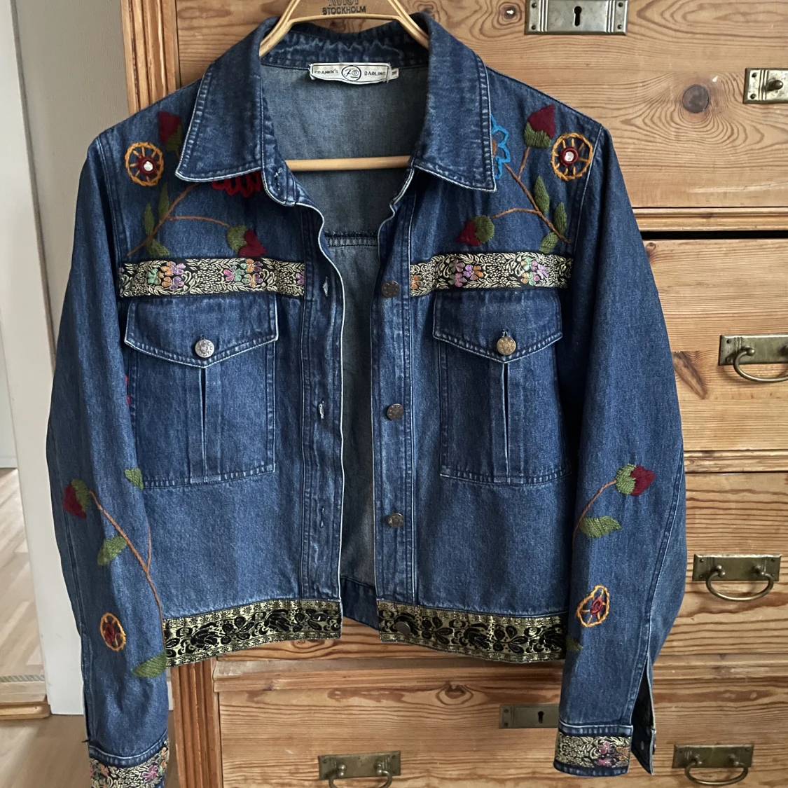 broderad jeansjacka  - 91