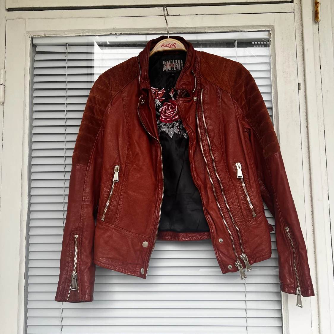Läderjacka jofama leatherjacket skinnjacka mockajacka