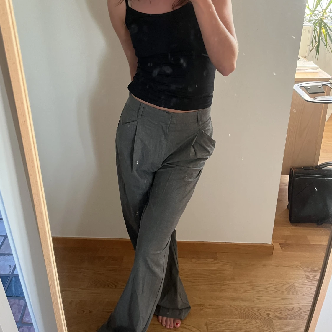 Gråa kostymbyxor Zara - 90