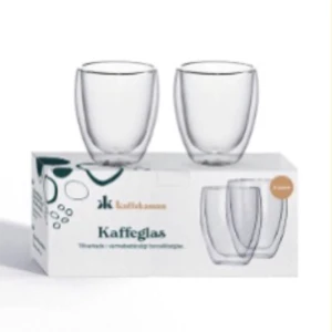 Kaffeglas - Fina kaffeglas. På grund av glaset dubbla väggar slipper du att bränna dig. Perfekt för varma drinkar. Mer beskrivning på bilderna.  OBS: produkten kommer att skickas ut den 18 juni. Tar endast swish.