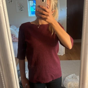 Trekvartsärm tröja  - Super fin vinröd trekvartsärm tröja😍😍