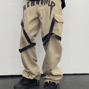 Pösiga byxor Y2K - Mjuk till tyget, väldigt bekväma och i gott skick, sjukt snygga