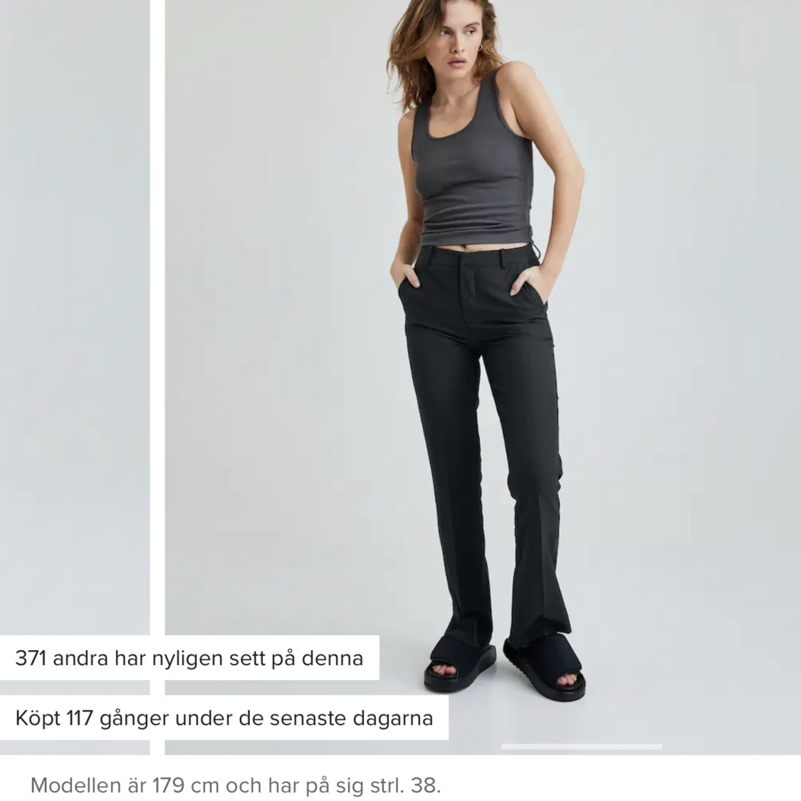 svarta kostymbyxor - 90