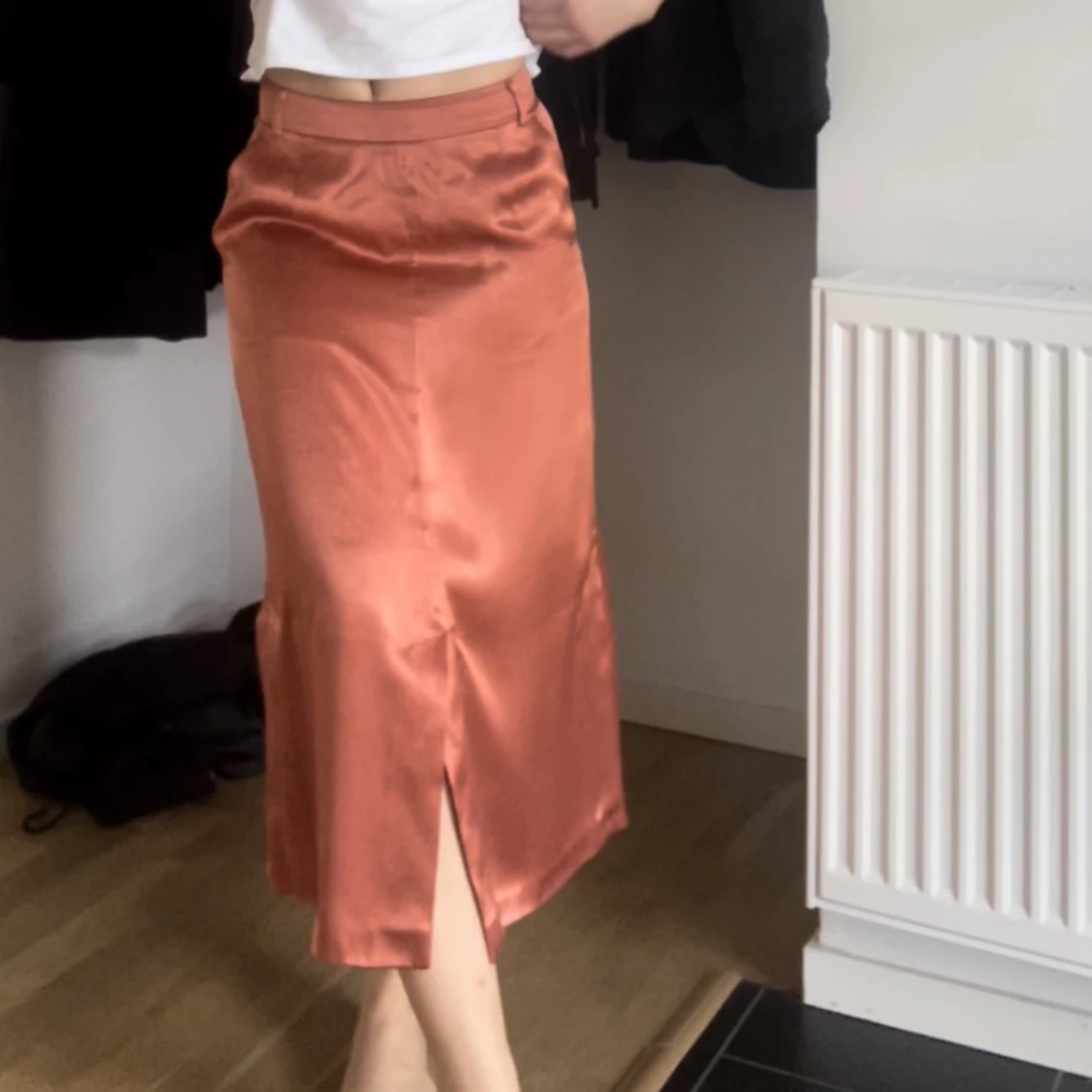 Koppar-orange vintage kjol 