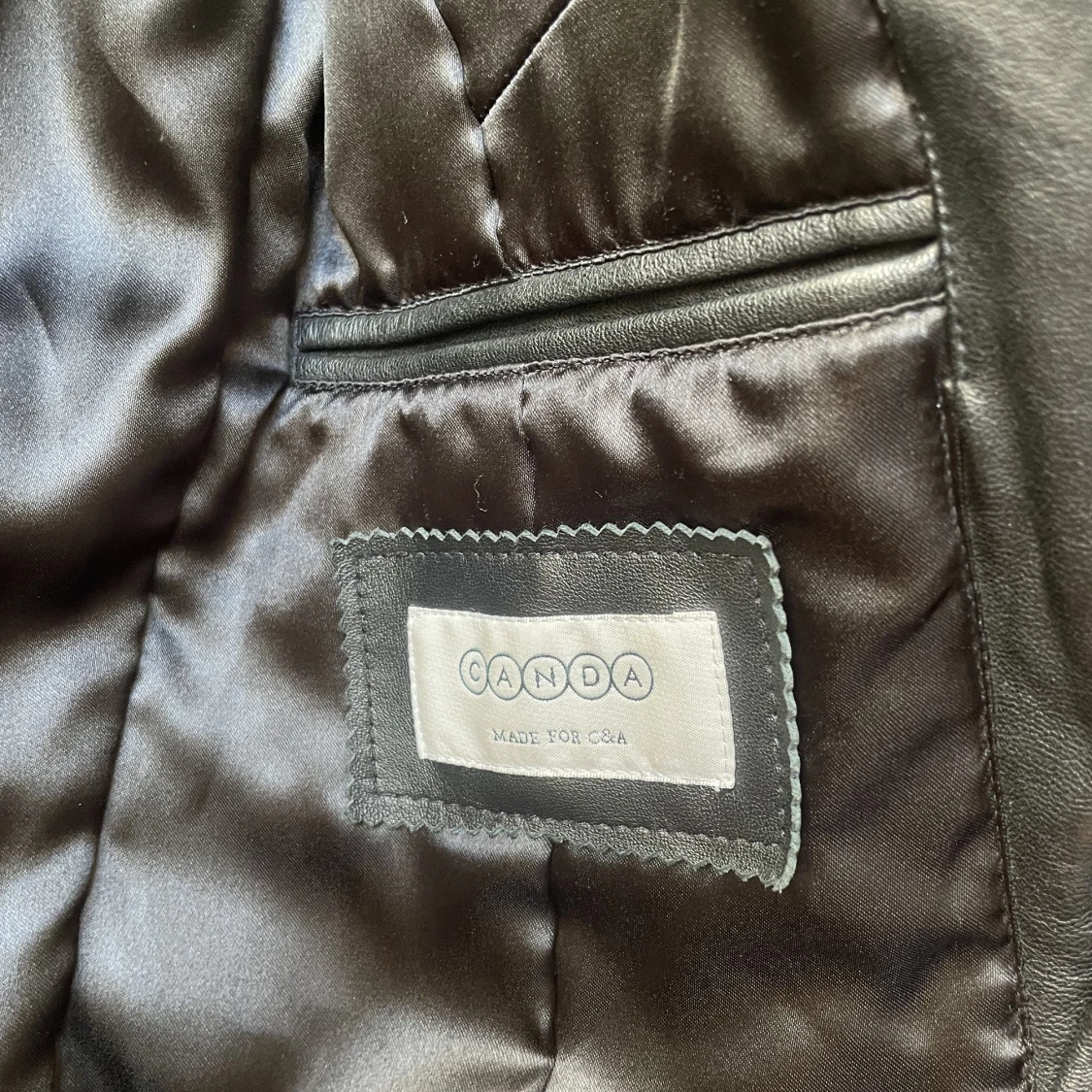 Vintage skinnjacka  - 91