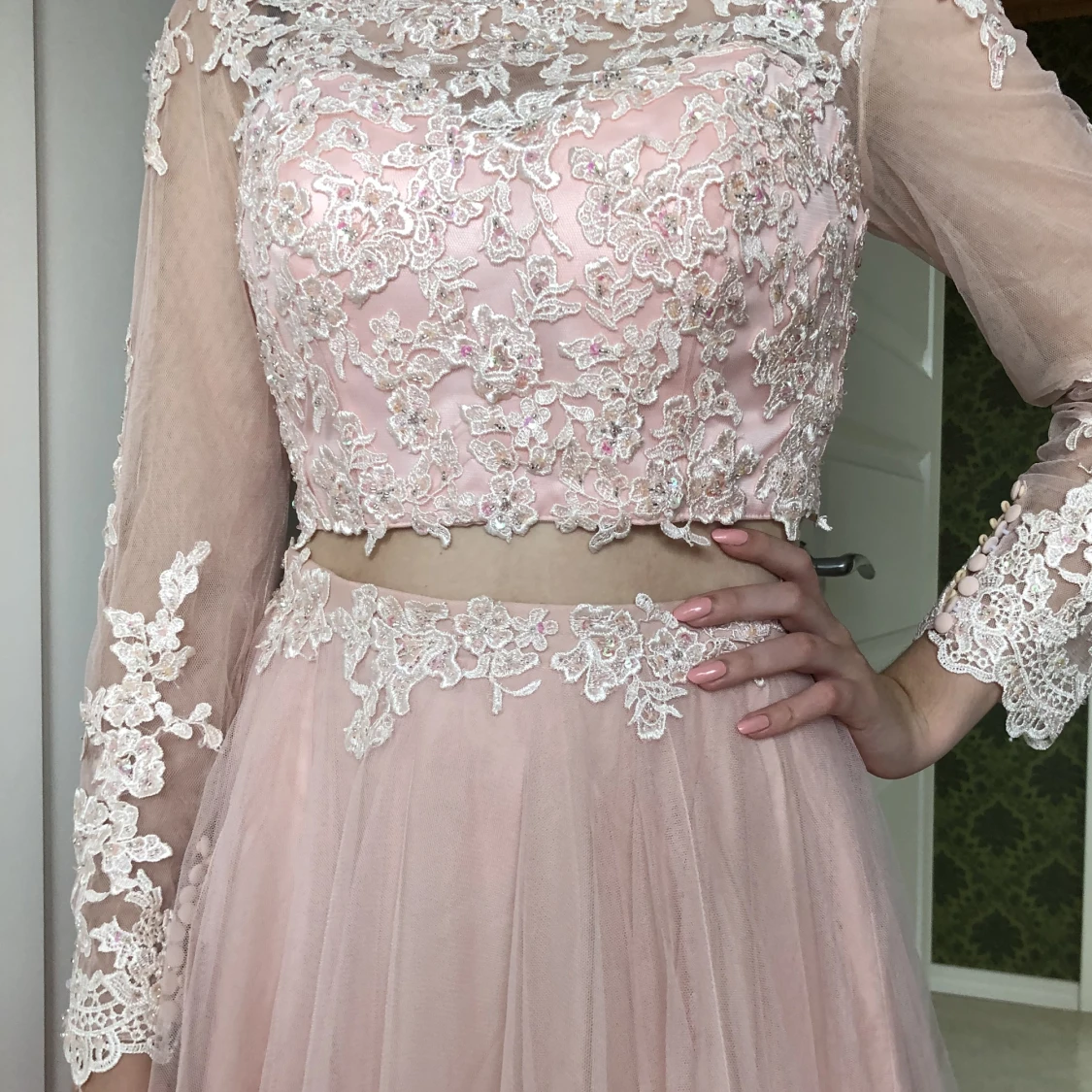 Rosa Balklänning  - 90