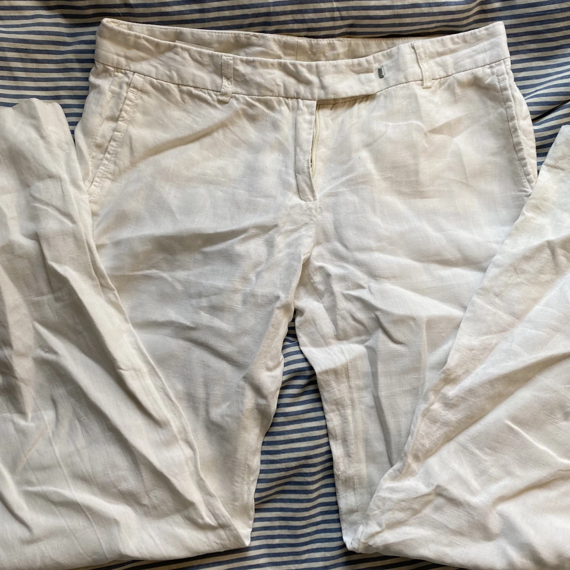 Lågmidjade linnebyxor