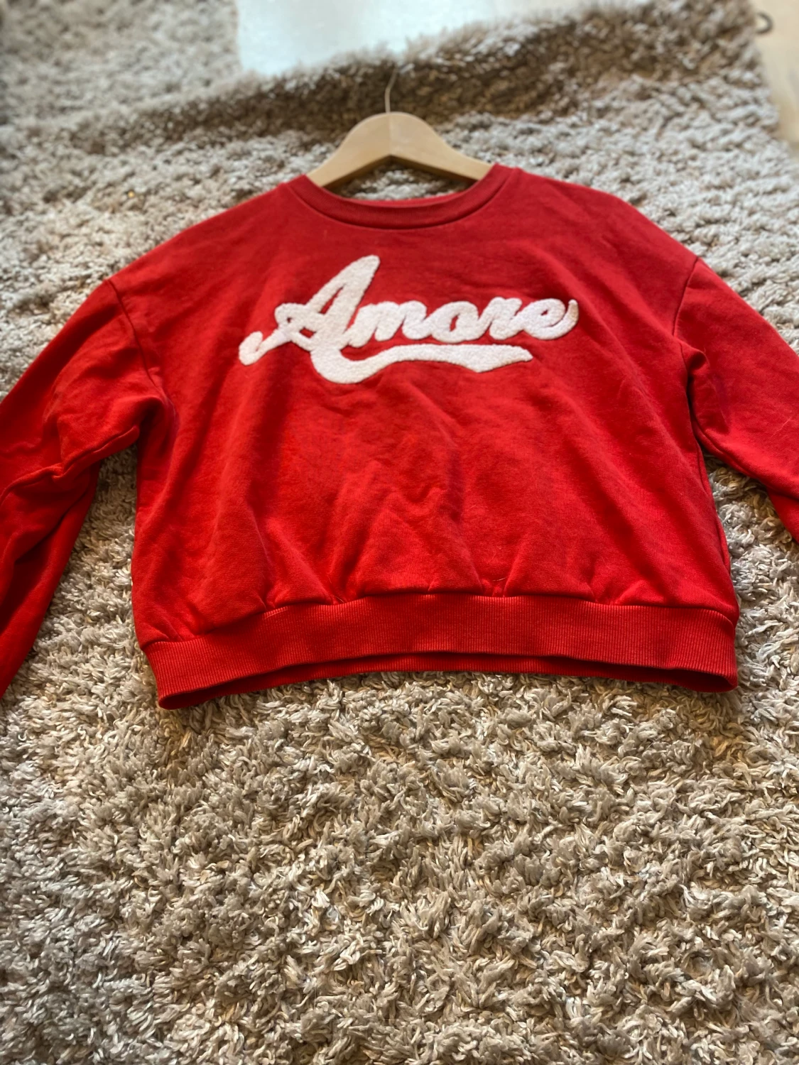 Röd Tjock tröja