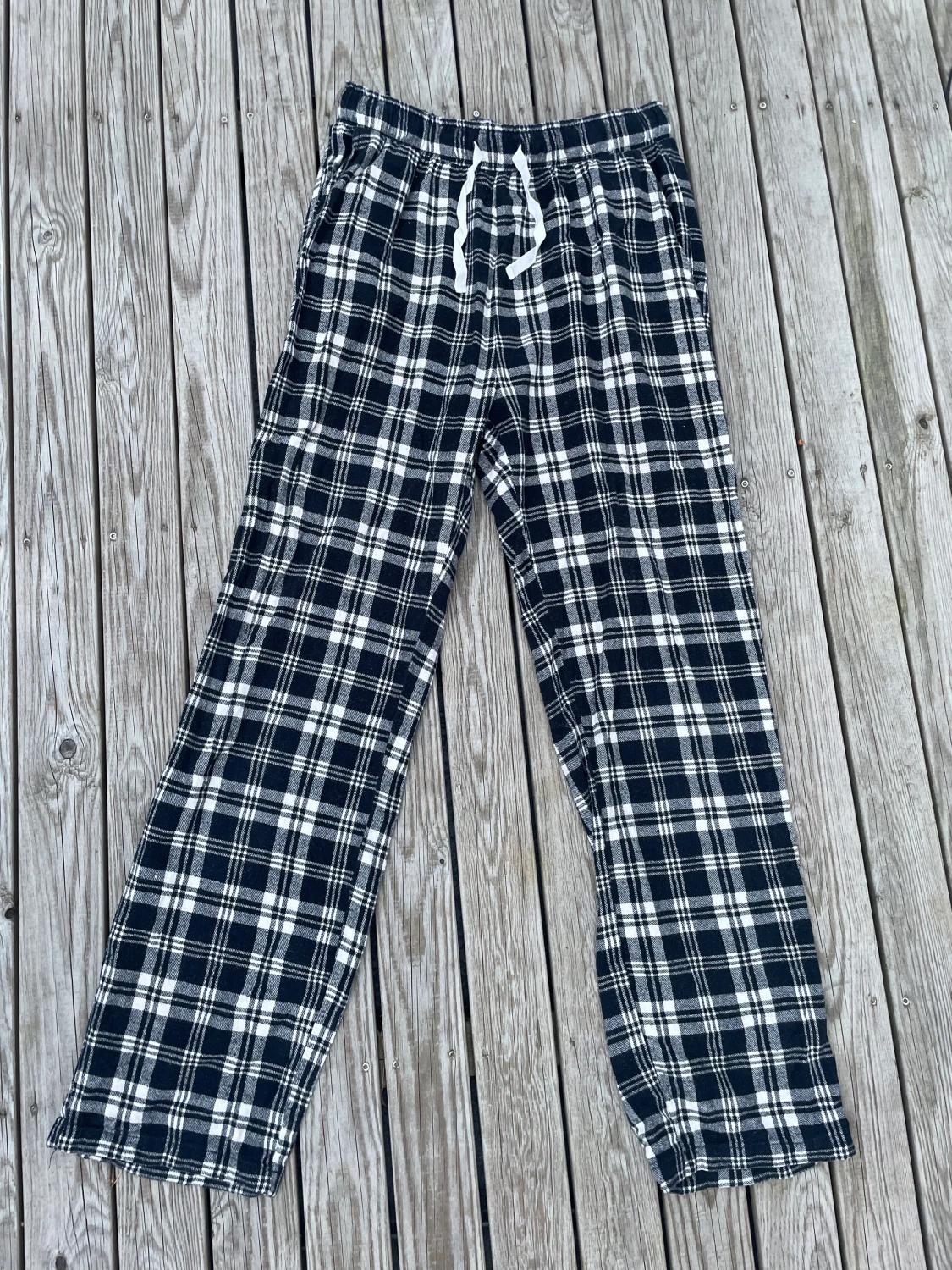 Rutiga pyjamasbyxor - 90