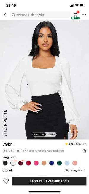 Jätte fin vit skjorta från SHEIN 💗💗 Storlek xs. Den är i fin skick och passar med allt.💗💗💕
