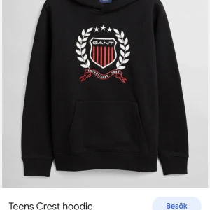 GANT  - Teens Crest hoodie storlek 176 köpt för 799kr använd 2-3 gånger endast 