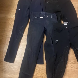 Helskodda Ridbyxor - Ett par i storlek 34  Ett par Back2Back storlek 170 Ett par BTB C12 Ett par ridingwear by Milton storlek 170  Säljer alla för 500 eller 150 kr styck