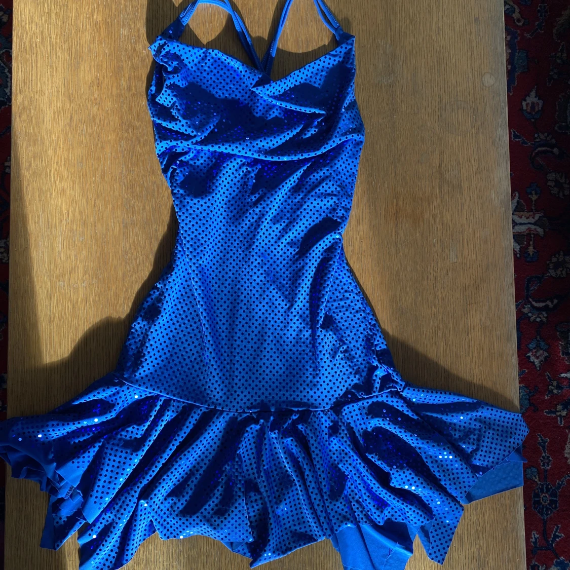 Blå glitterklänning✨✨