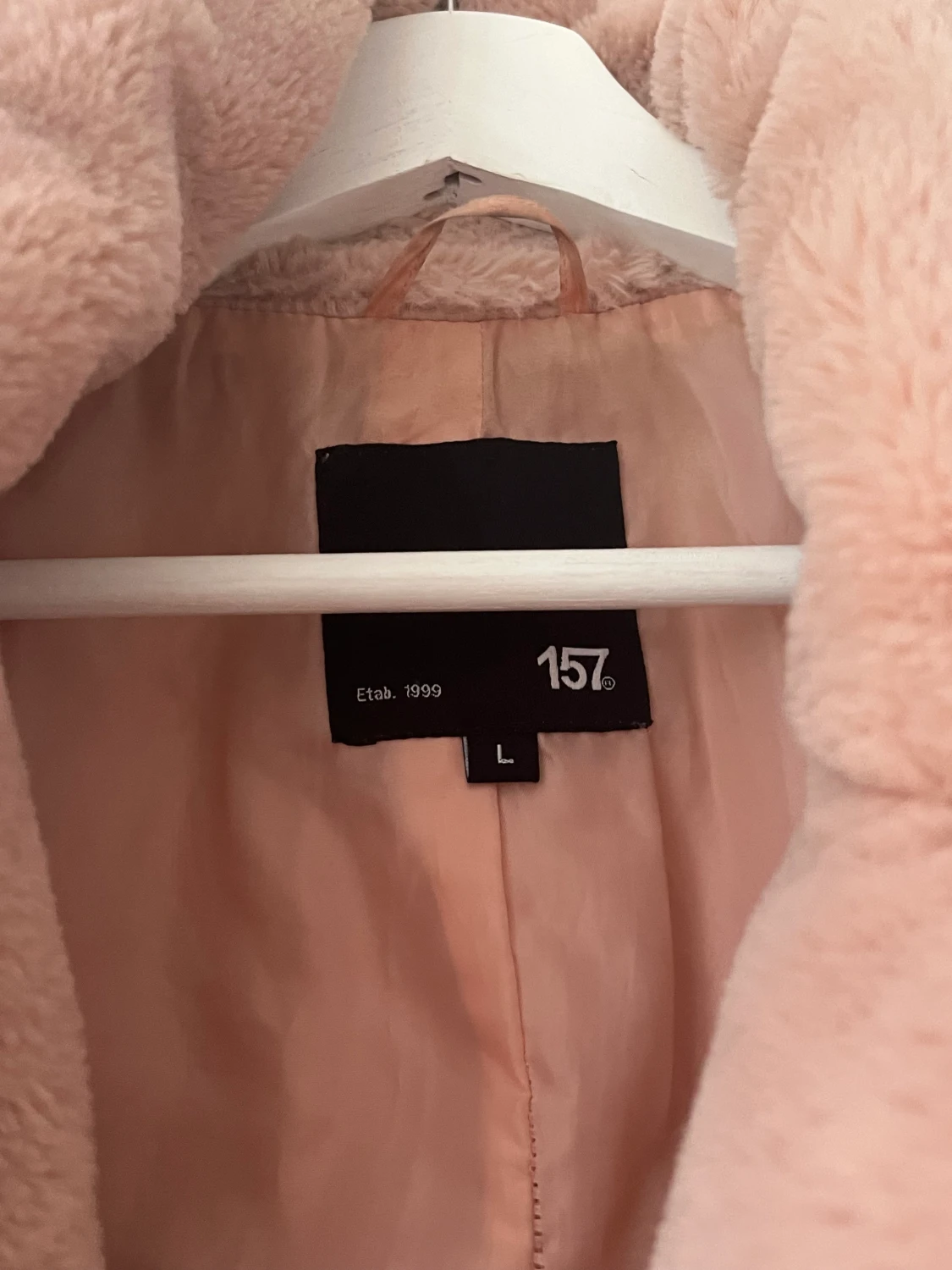 Rosa pälsjacka - 90