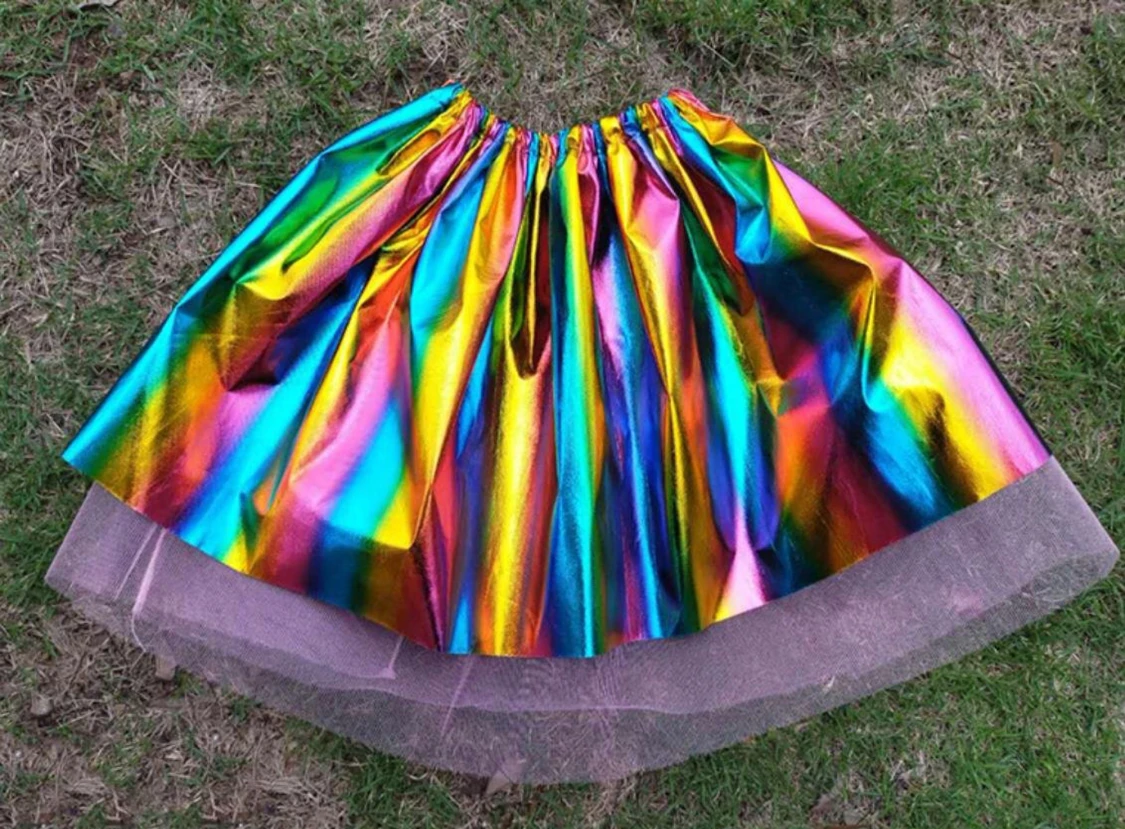 Prinsessa Kjol med Regnbågesnät