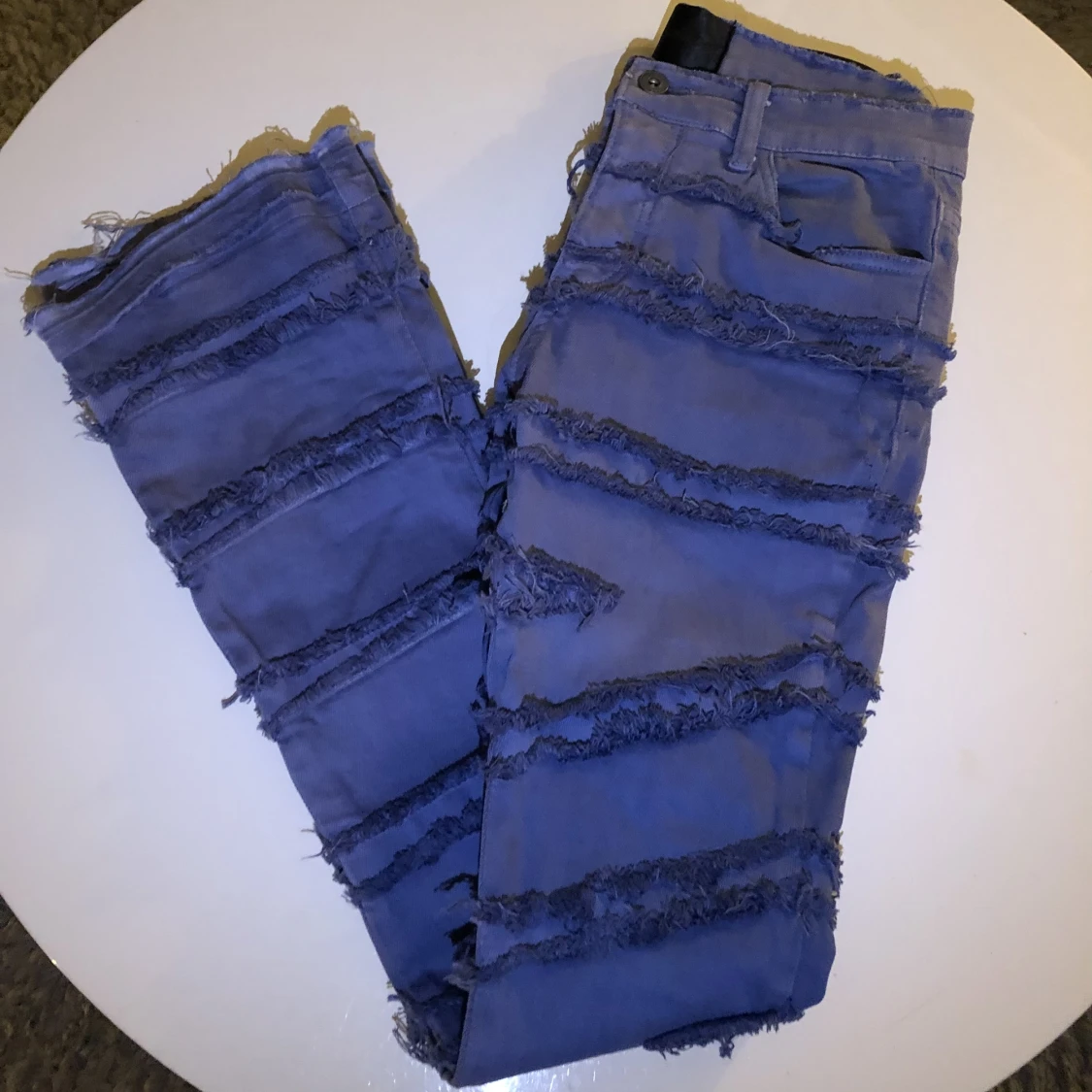 Valabasas Flared/Stacked Blue Jeans
