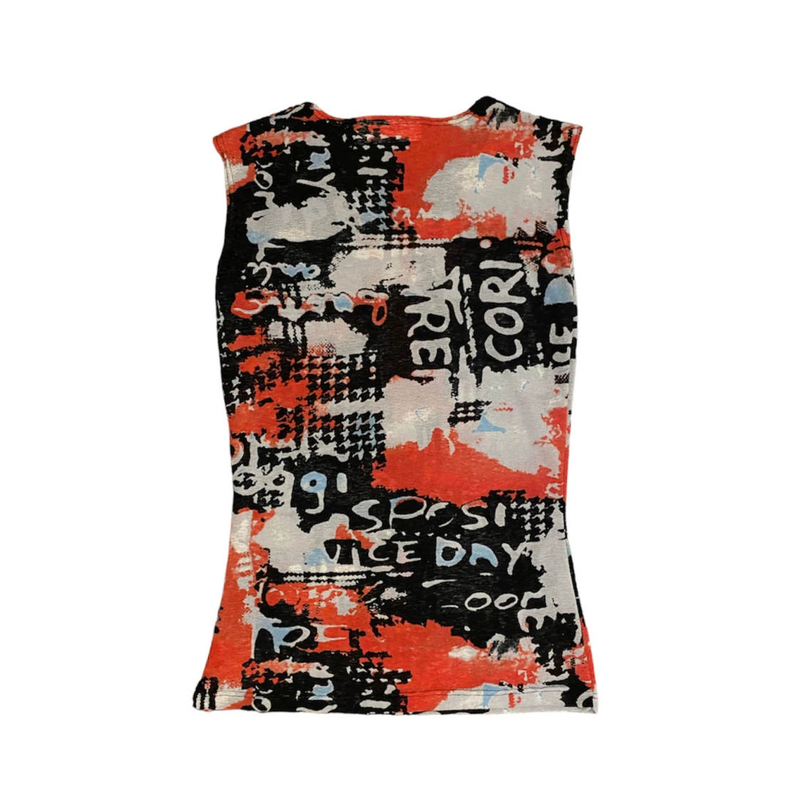 Mesh linne med tryck - 90