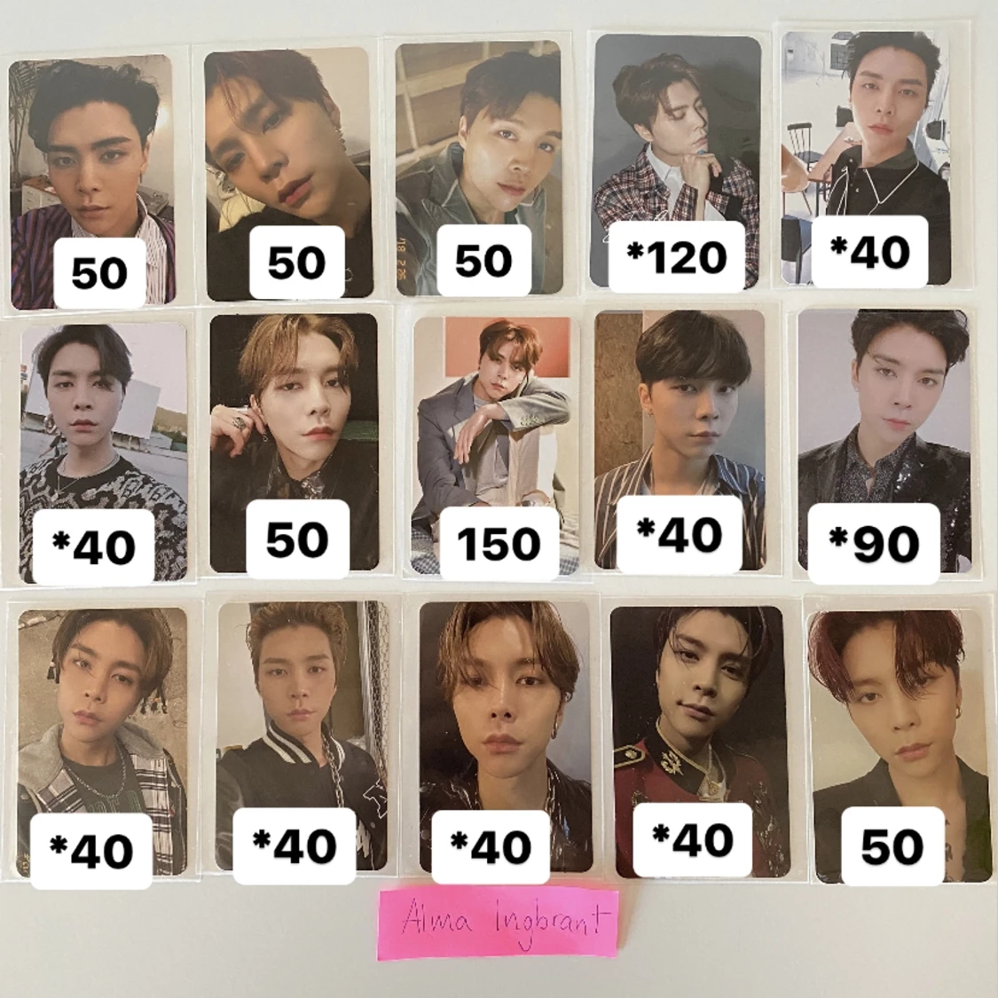 Nct Johnny photocards 