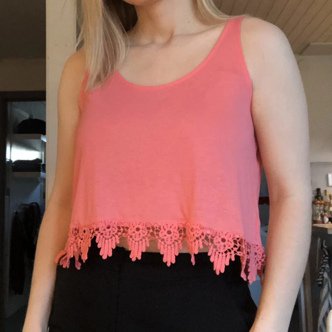 Söt rosa croppad top - H&M