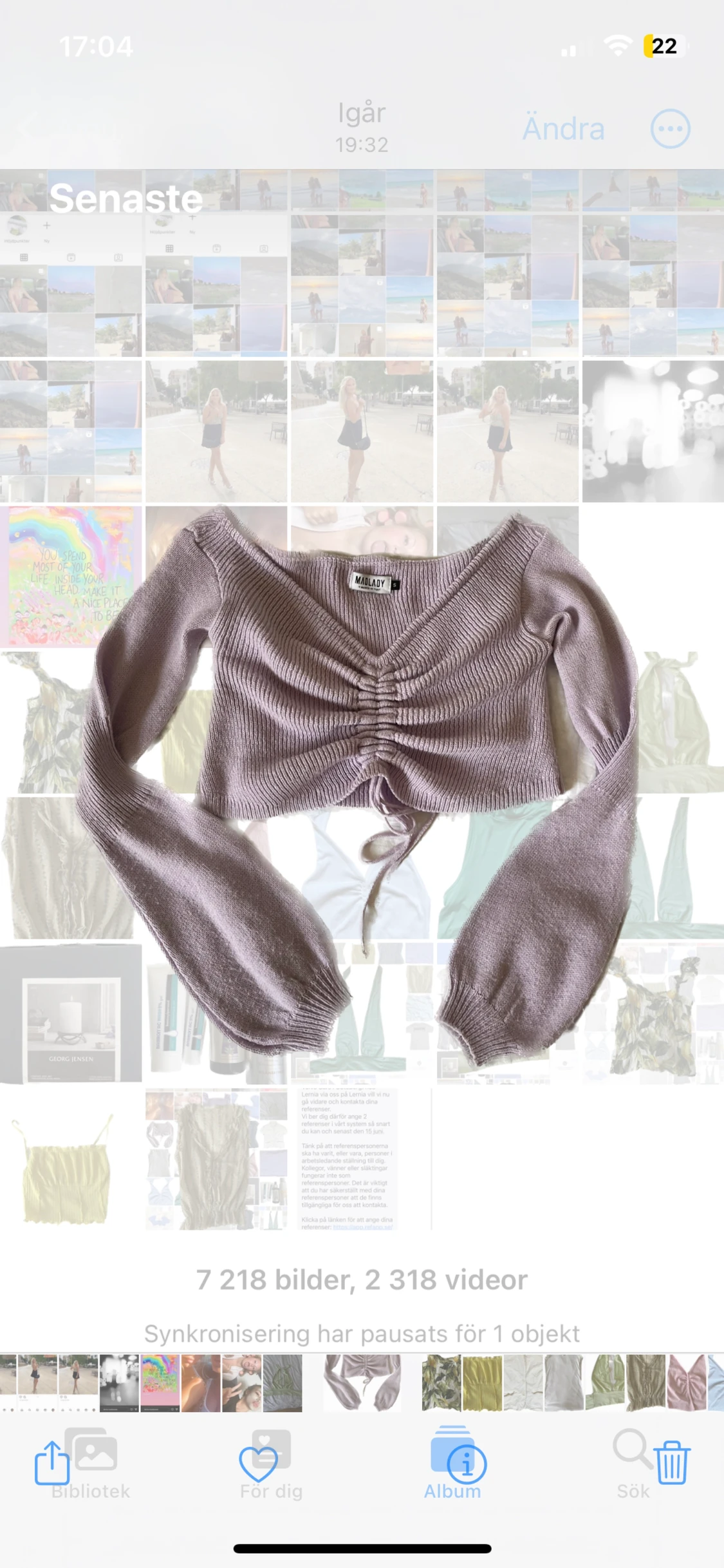 Stickad tröja  - 90