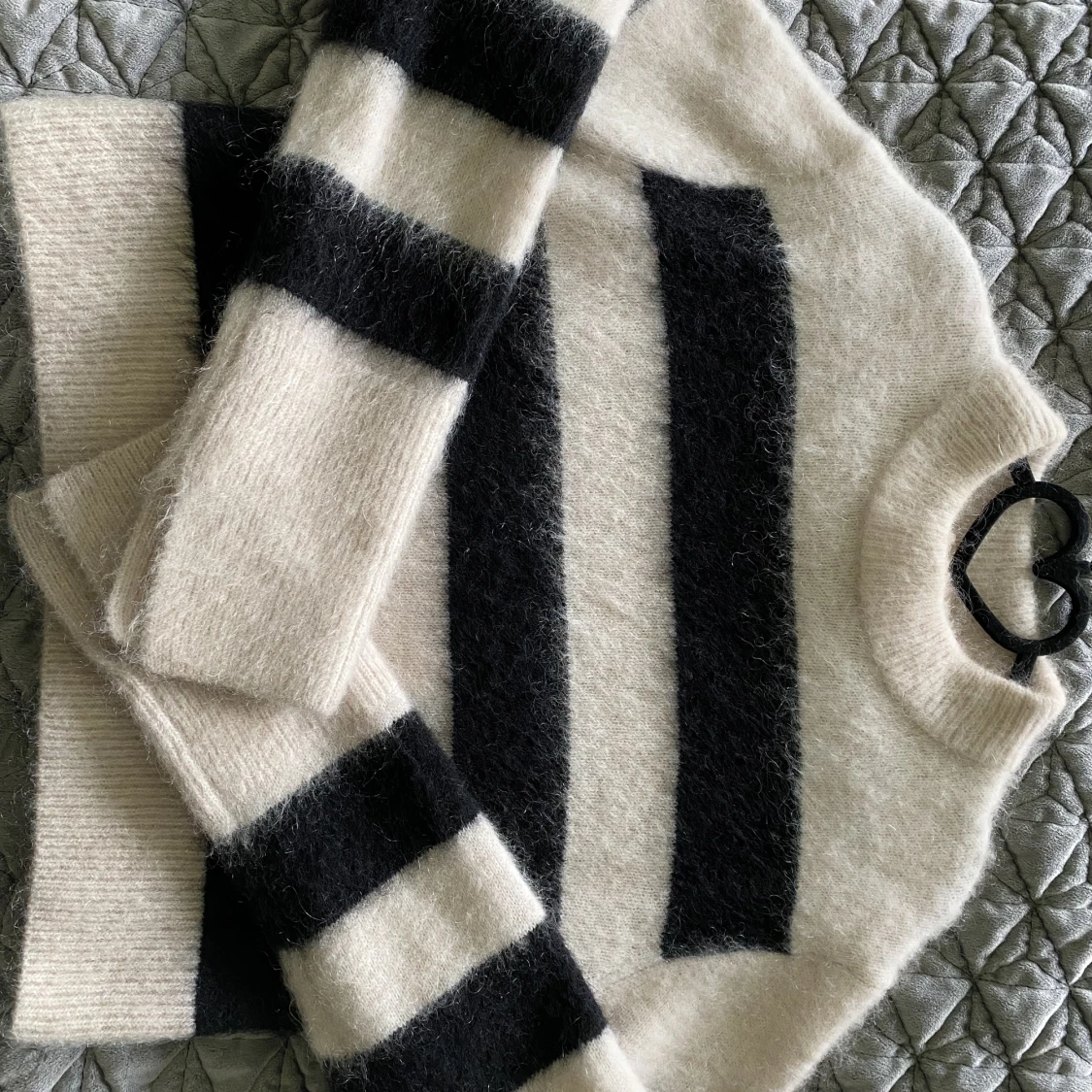 Tröja i ull- och mohairblandning