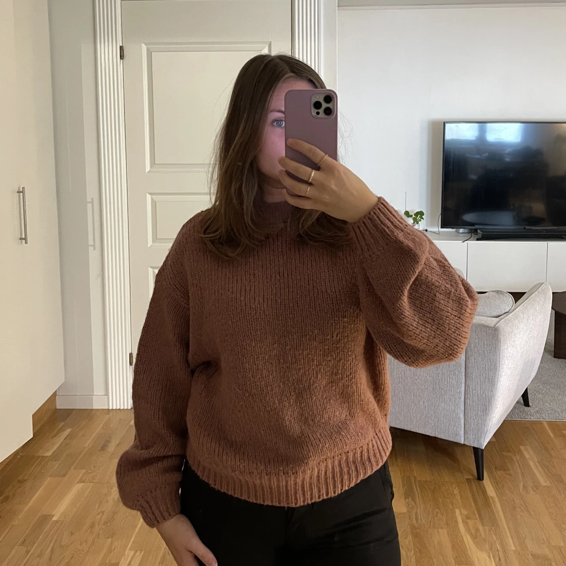 Rost brun tröja  - 91