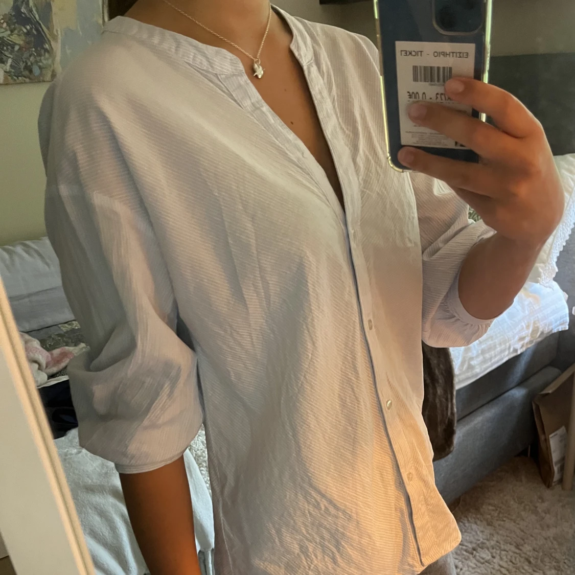 Trekvartsärmad skjorta - 91