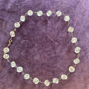 Vintage halsband  - Ett vackert halsband med slipade glaskuber