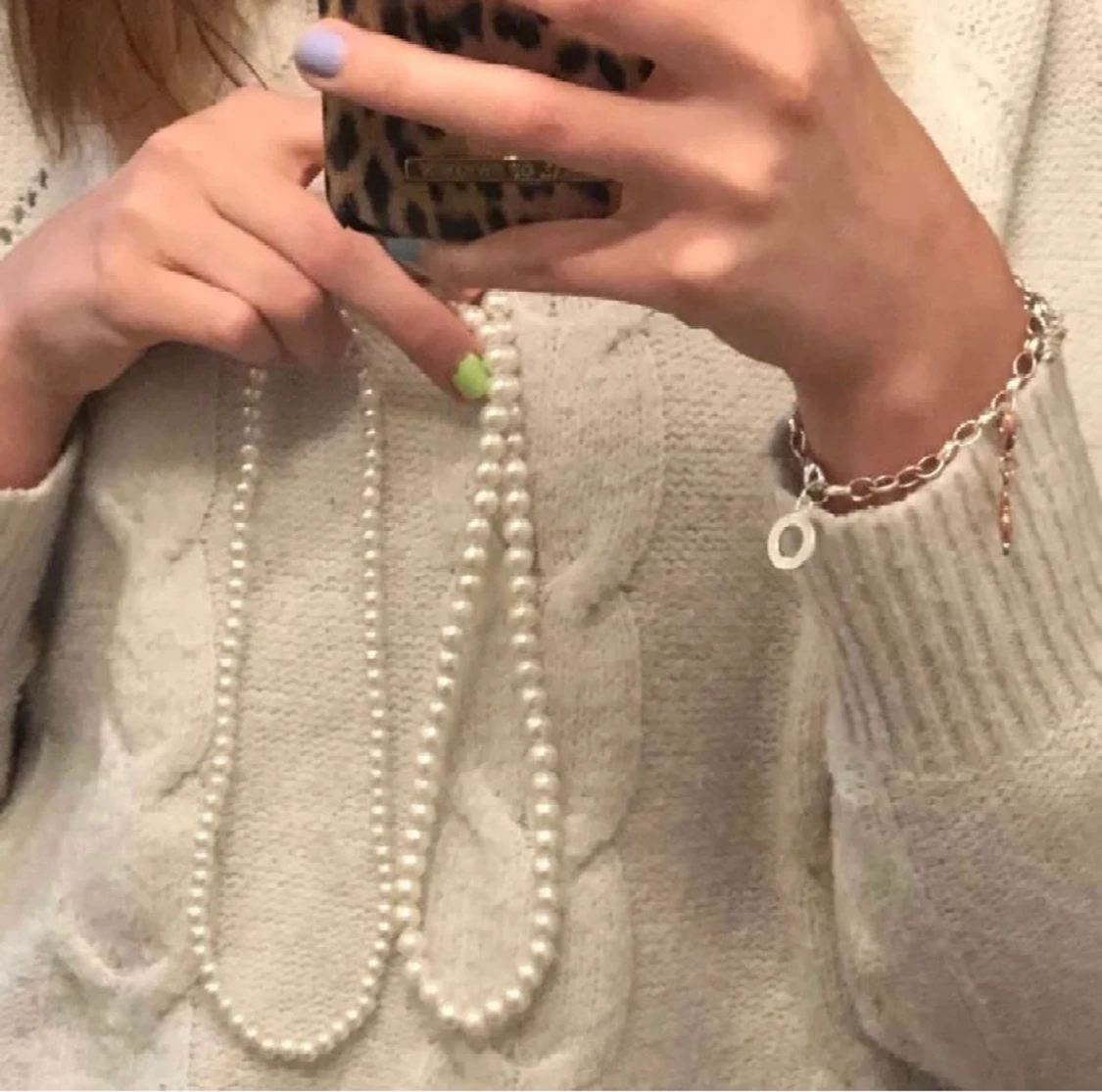 Halsband och armband handgjorda  - 91